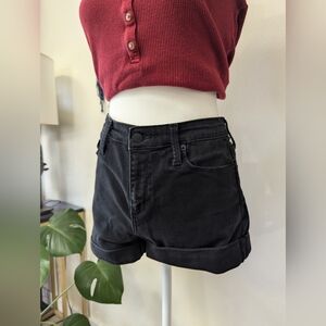 Black High Rise Denim Shorts | Universal Thread | Size 4/27R